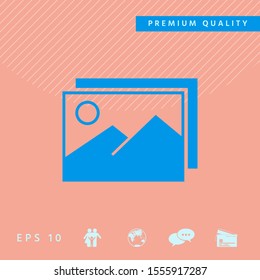 Pictures symbol icon. Graphic elements for your design