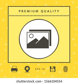 Pictures symbol icon. Graphic elements for your design