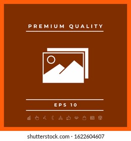 Pictures symbol icon. Graphic elements for your design
