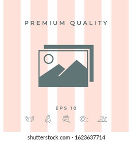 Pictures symbol icon. Graphic elements for your design