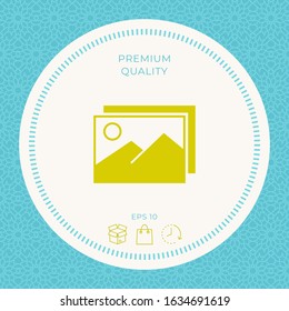Pictures symbol icon. Graphic elements for your design