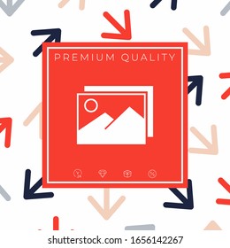 Pictures symbol icon. Graphic elements for your design
