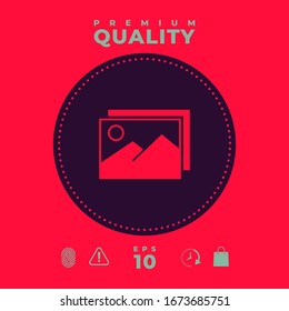 Pictures symbol icon. Graphic elements for your design