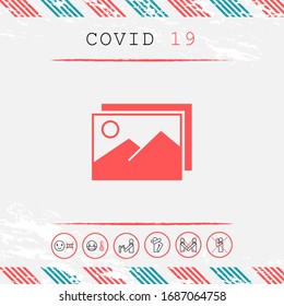 Pictures symbol icon. Graphic elements for your design