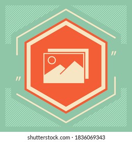 Pictures symbol icon. Graphic elements for your design