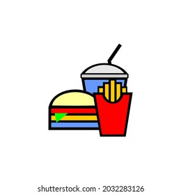 pictures of various colorful food and drink collections