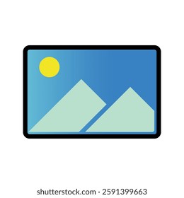 Pictures vector icon. Gallery vector icon. Gallery sign