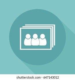 Pictures vector icon, image vector icon