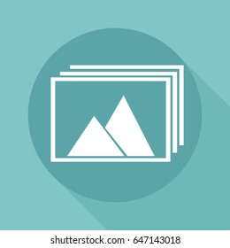 Pictures vector icon, image vector icon