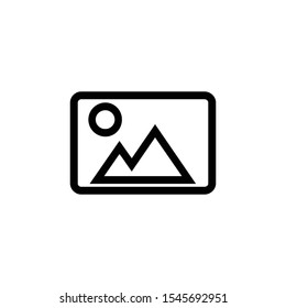 Pictures vector icon, image vector icon illustration