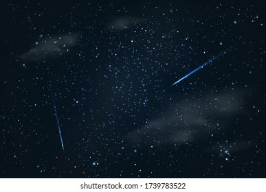 Picturesque night sky. Night background. Vector illustration EPS10