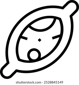pide icon. Thin linear style design isolated on white background