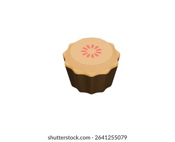  pie cake icon 3d illustration render