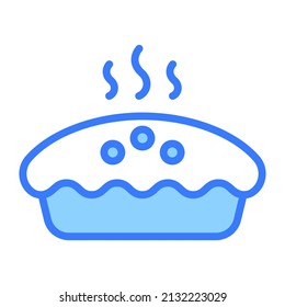pie cake vector Line Icon. Simple Creative vector Line Icon