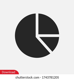 Pie cart icon vector eps 10