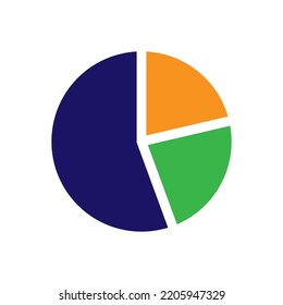 Pie Chard icon vector trendy