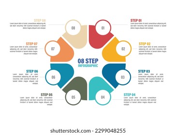 Pie chart with 2 to 10 steps. Colorful diagram collection with 2,3,4,5,6,7,8,9,10 sections or steps. Circle icons for infographic, UI, web design, business presentation. Vector illustration.