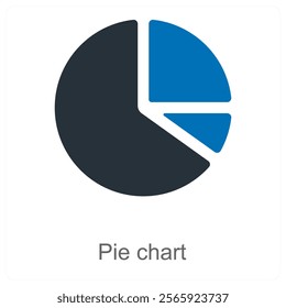 Pie Chart and analytics icon concept