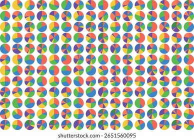 pie chart background 16 columns x 12 rows