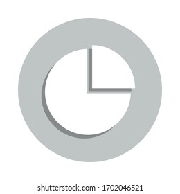 pie chart badge icon. Simple glyph, flat vector of Banking icons for ui and ux, website or mobile application