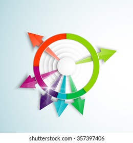 Pie Chart Business Background Stock Vector (Royalty Free) 357397406