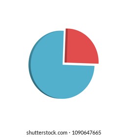 pie chart - business icon vector