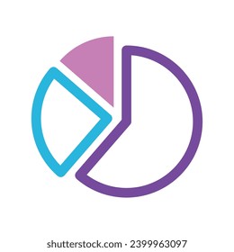Pie chart Business icon Vector illustration