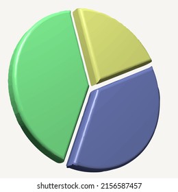 Pie Chart Business Infographic  Creative colorful 3D pie chart for your Business reports and financial data presentation. 