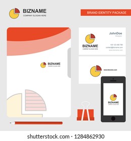 Pie chart  Business Logo, File Cover Visiting Card and Mobile App Design. Vector Illustration