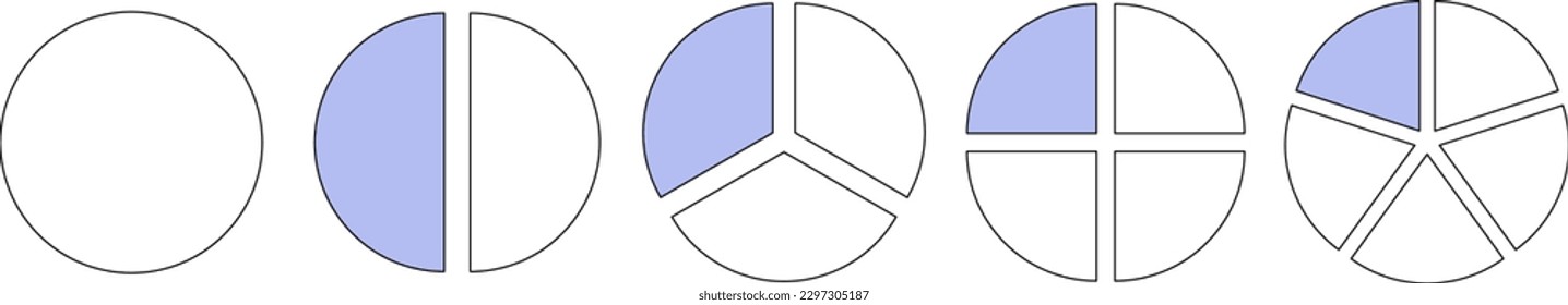 Pie Chart. Circle chart. Vector illustration.