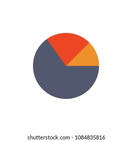 pie chart colored icon. Element of bankings for mobile concept and web apps. Detailed pie chart colored icon can be used for web and mobile. Premium icon on white background