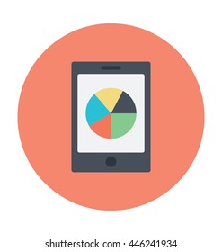Pie Chart Colored Vector Icon