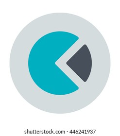Pie Chart Colored Vector Icon