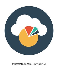 
Pie Chart Colored Vector Illustration

