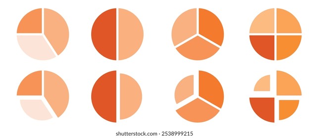 pie chart, colorful diagram collection for infographic