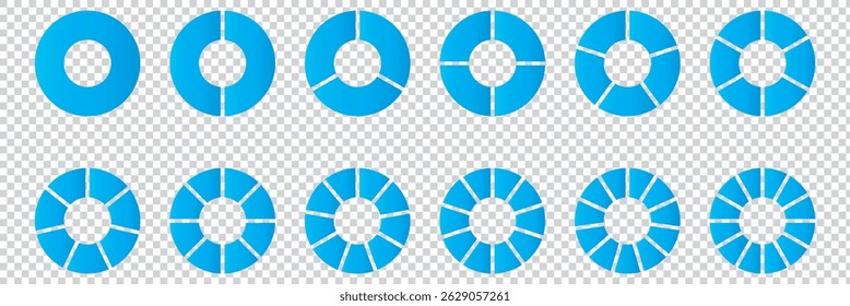 pie chart colorful and gradient vector eps 10