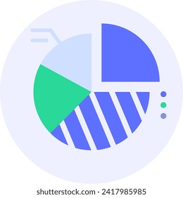 pie chart data modern icon illustration