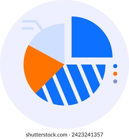 pie chart data modern icon illustration