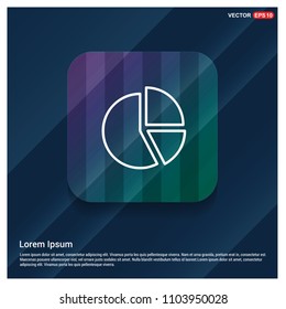 Pie chart diagram icon