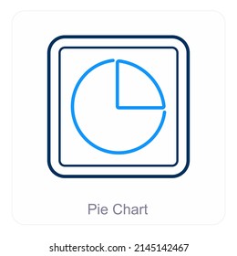 Pie Chart And Diagram Icon Concept