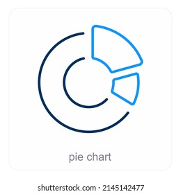Pie Chart And Diagram Icon Concept
