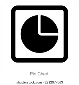 Pie Chart and diagram icon concept