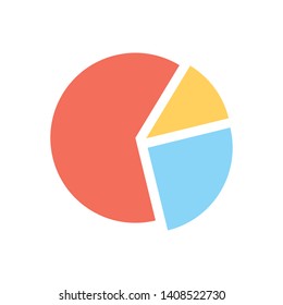 pie chart - diagram icon vector design template