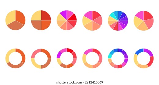 Pie Chart Diagram Icon Vector