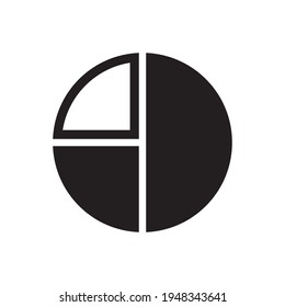 Pie chart and diagram report icon