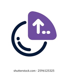 pie chart dual tone icon. Sleek and modern vector icon for websites, mobile apps, marketing materials, and corporate design. Fully scalable and ready to use.