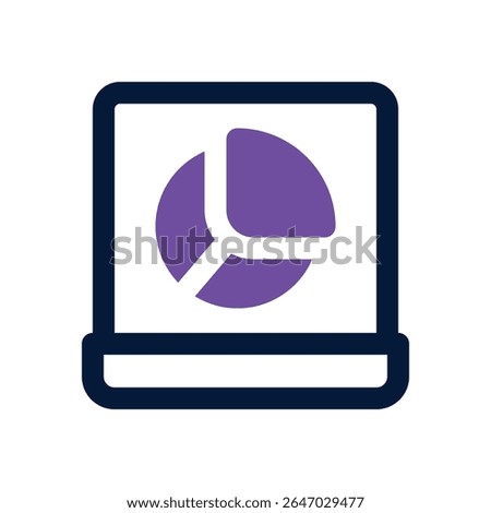 pie chart duotone icon. Sleek and modern vector icon for websites, mobile apps, marketing materials, and corporate design. Fully scalable and ready to use.