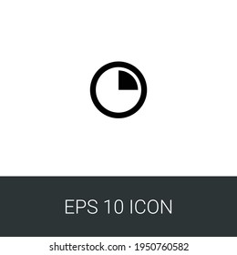 pie chart eps 10 simple icon