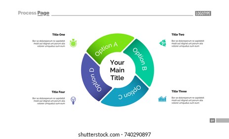 Pie Chart with Four Elements Template