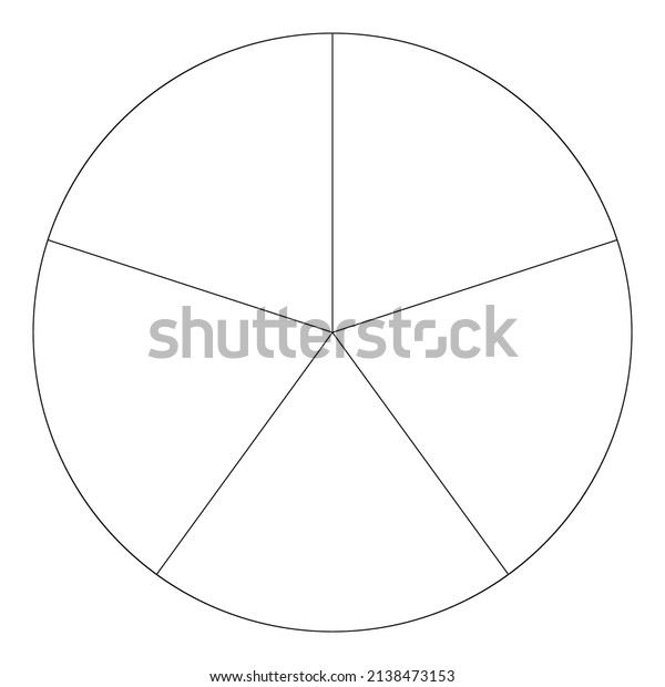 Pie chart, pie graph\
circle circular diagram from 2 to 65 sections, sectors. Segmented,\
divided circle